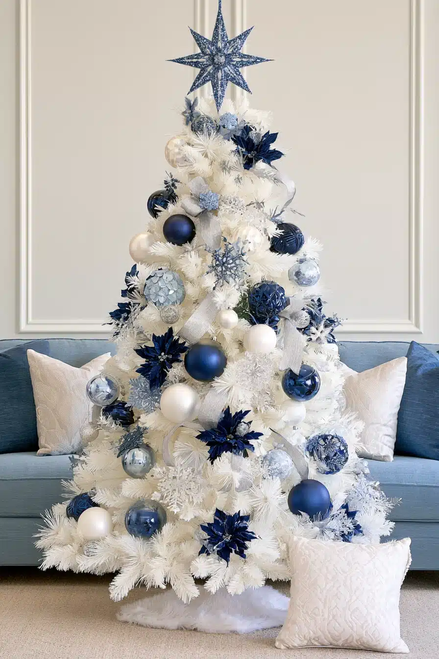 27 Magical White Christmas Tree Ideas For A Dreamy Holiday Home