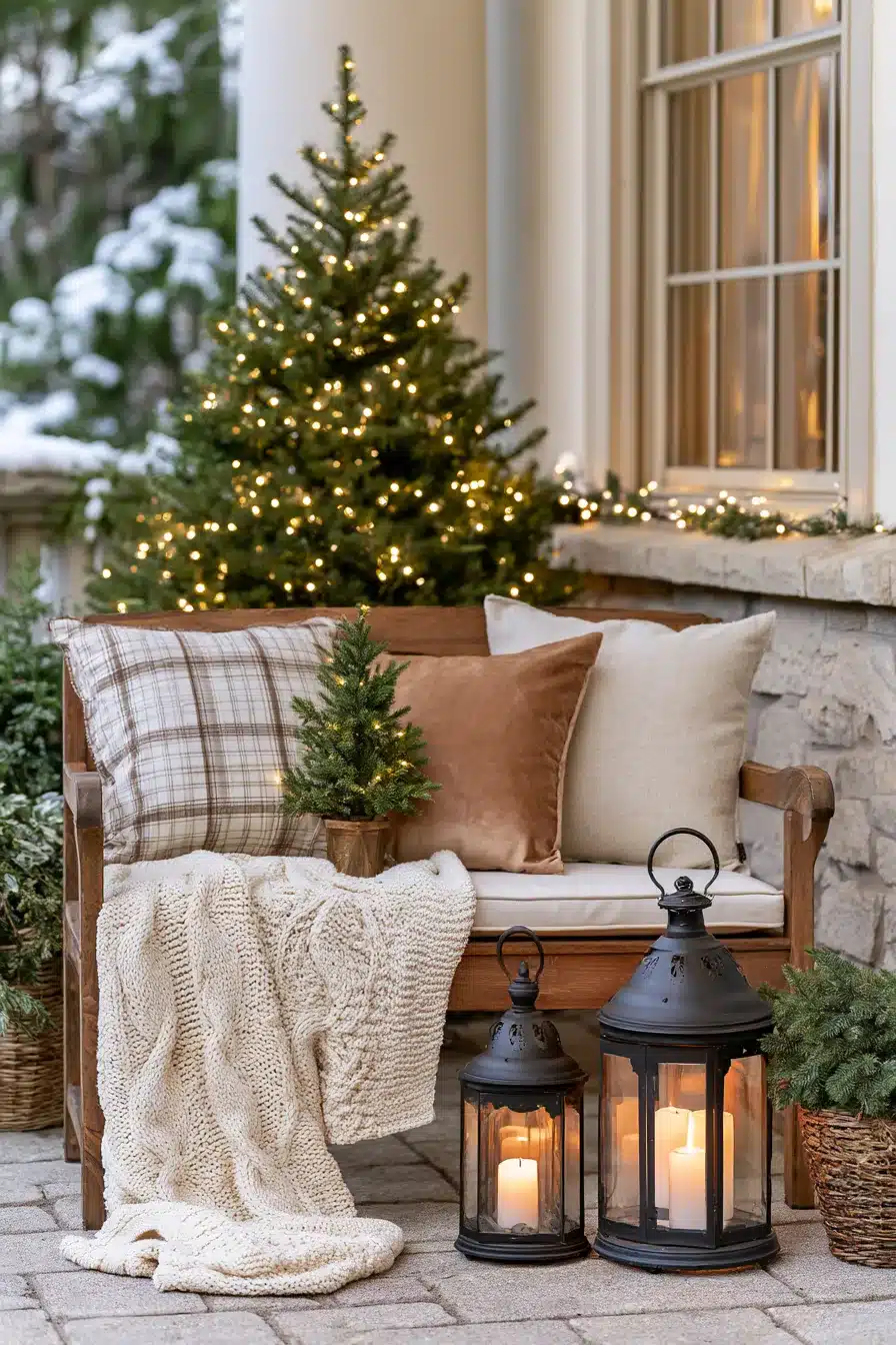 27 Magical Front Porch Christmas Decor Ideas For A Warm Festive Welcome