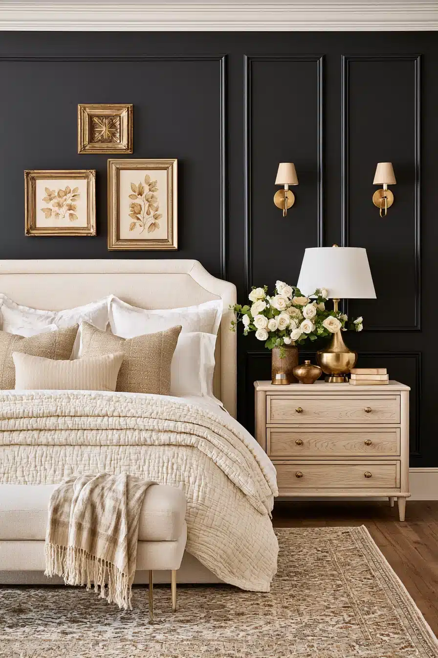27 Stunning Black Accent Wall Bedroom Ideas For A Stylish Makeover