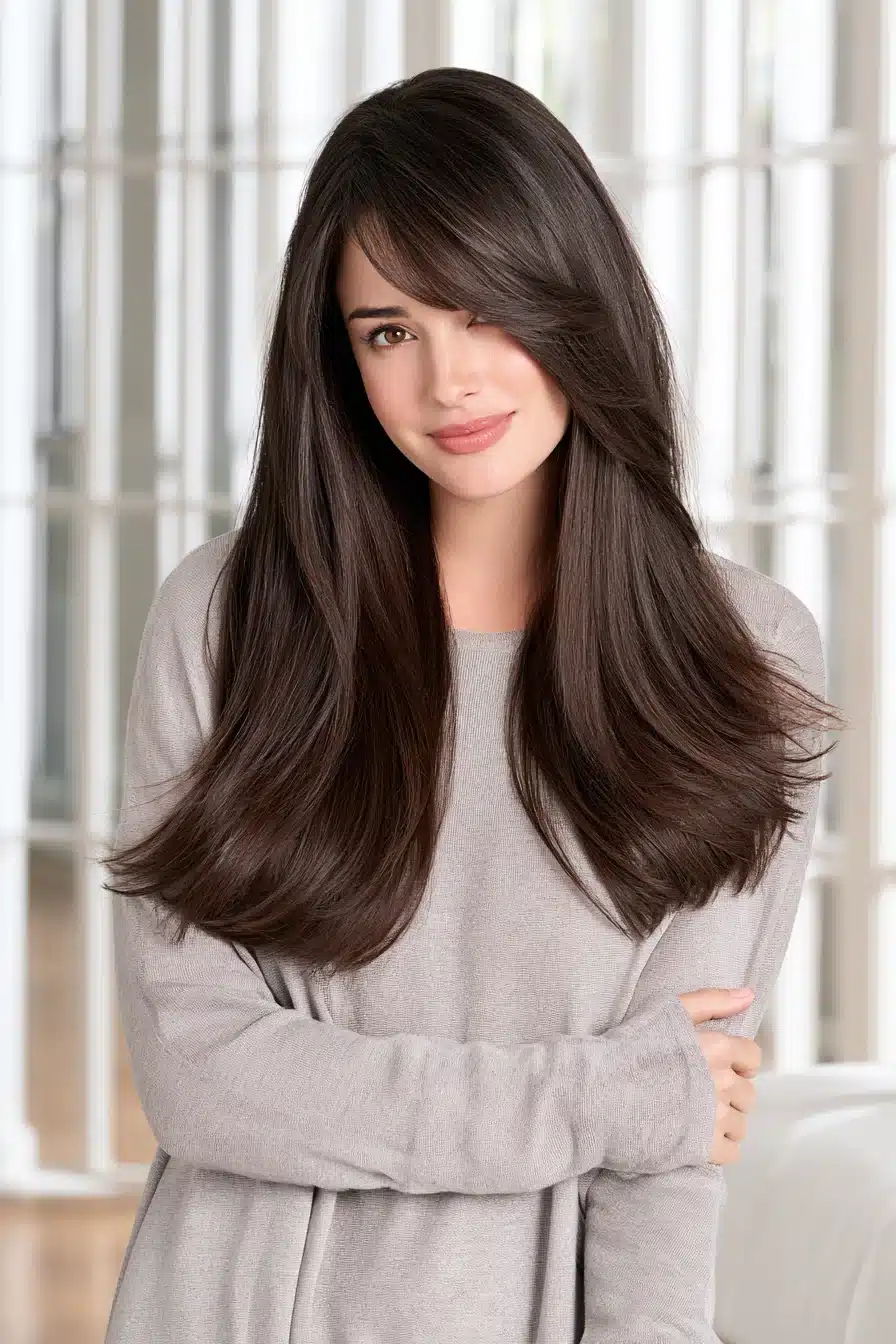 27 Gorgeous Layered Hair With Bangs Ideas For A Fresh New Look