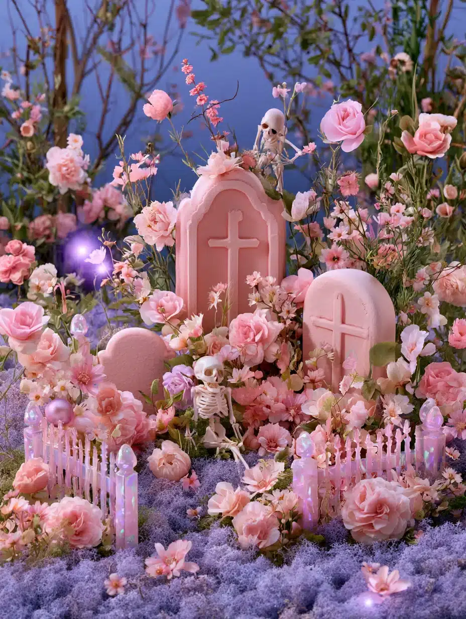 27 Enchanting Pink Halloween Decor Ideas For A Playfully Spooky Home