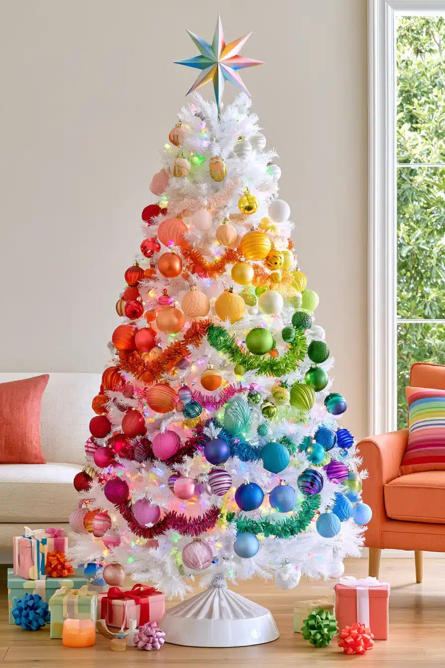 27 Magical White Christmas Tree Ideas For A Dreamy Holiday Home