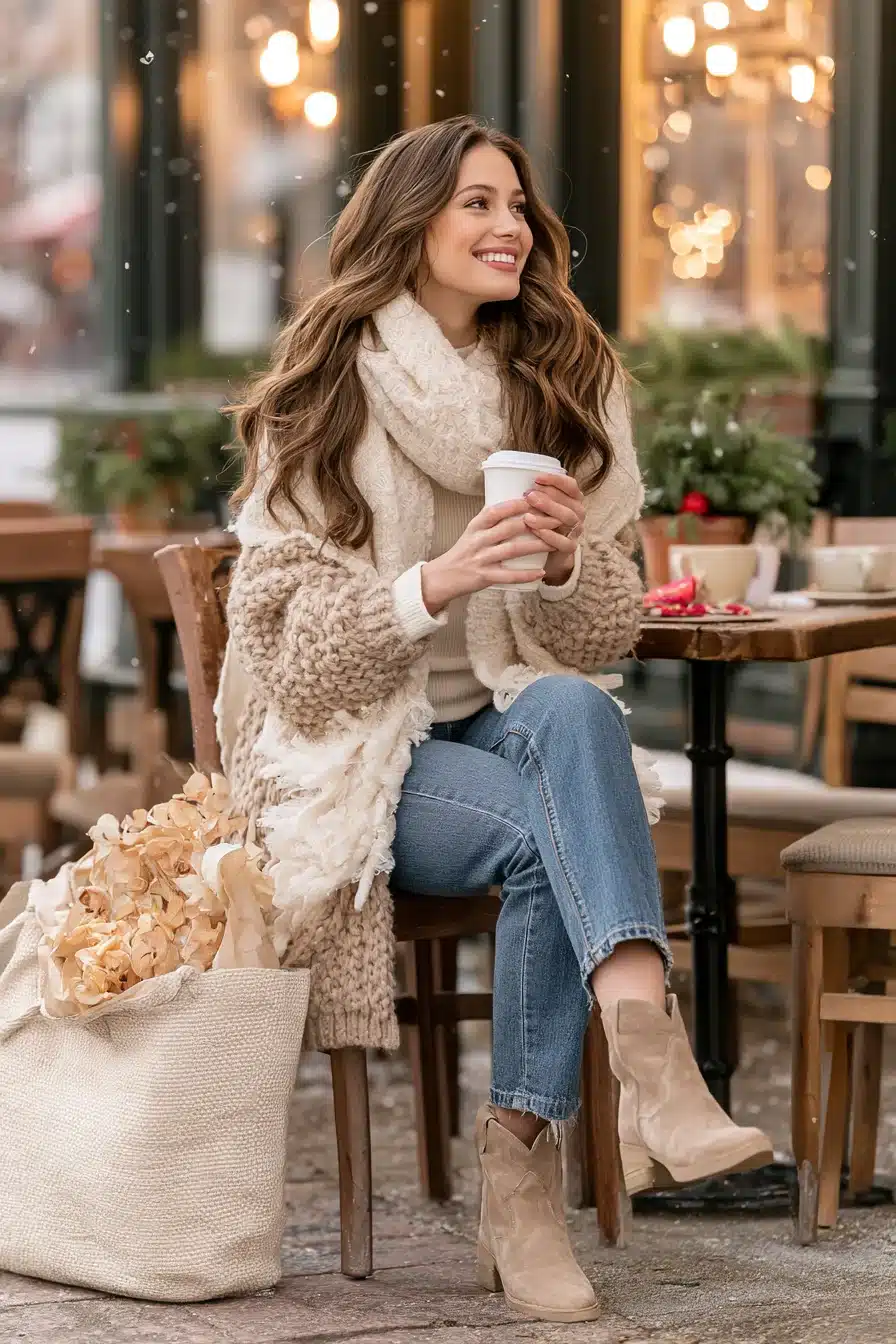 27 Cozy Winter Outfits With Scarves For Effortless Style