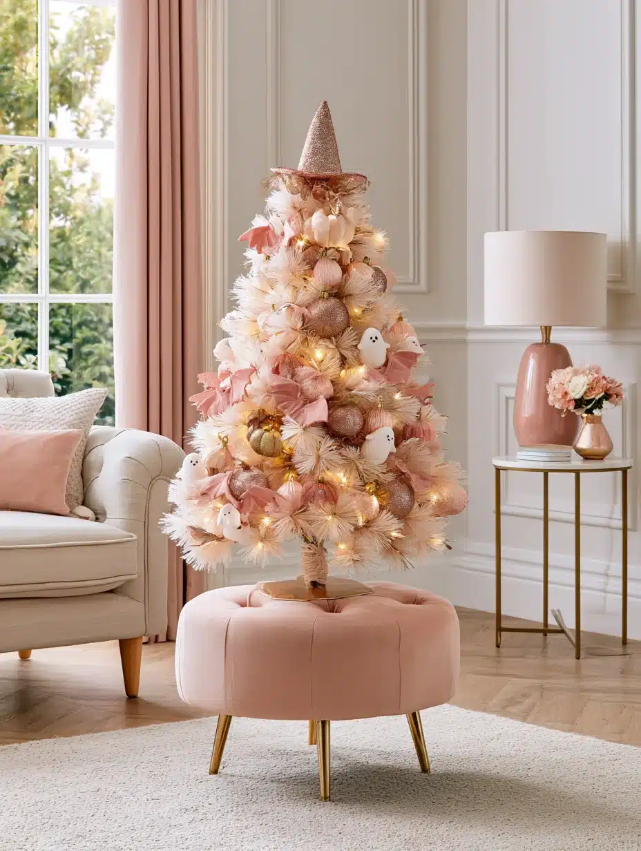 27 Enchanting Pink Halloween Decor Ideas For A Playfully Spooky Home