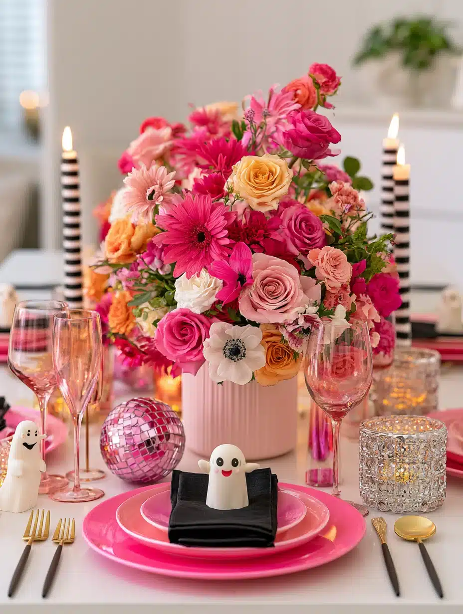 27 Enchanting Pink Halloween Decor Ideas For A Playfully Spooky Home