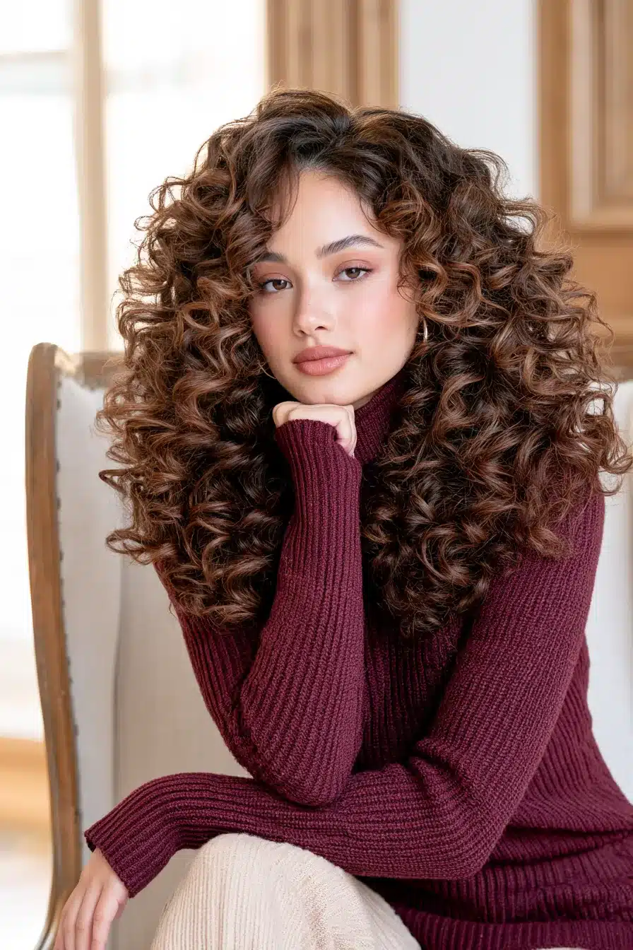 27 Gorgeous Autumn Curly Hairstyles for a Cozy Seasonal Look
