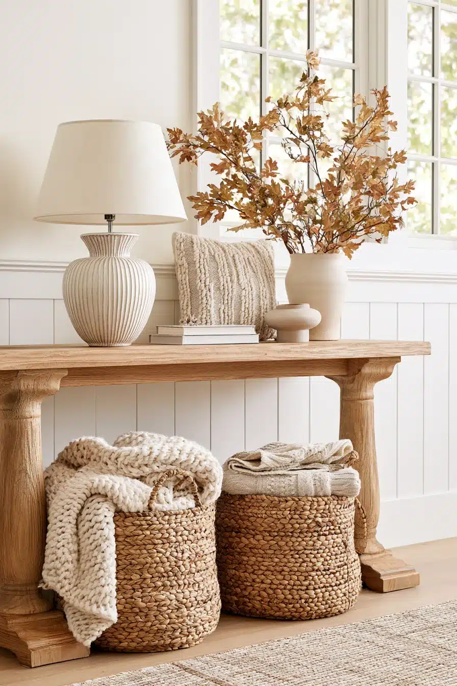 27 Cozy Fall Entryway Decor Ideas For A Warm Welcome