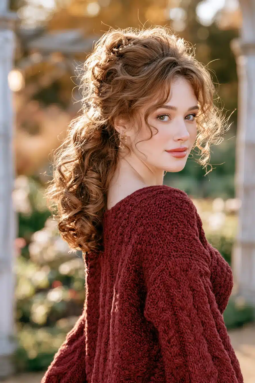 27 Gorgeous Autumn Curly Hairstyles for a Cozy Seasonal Look