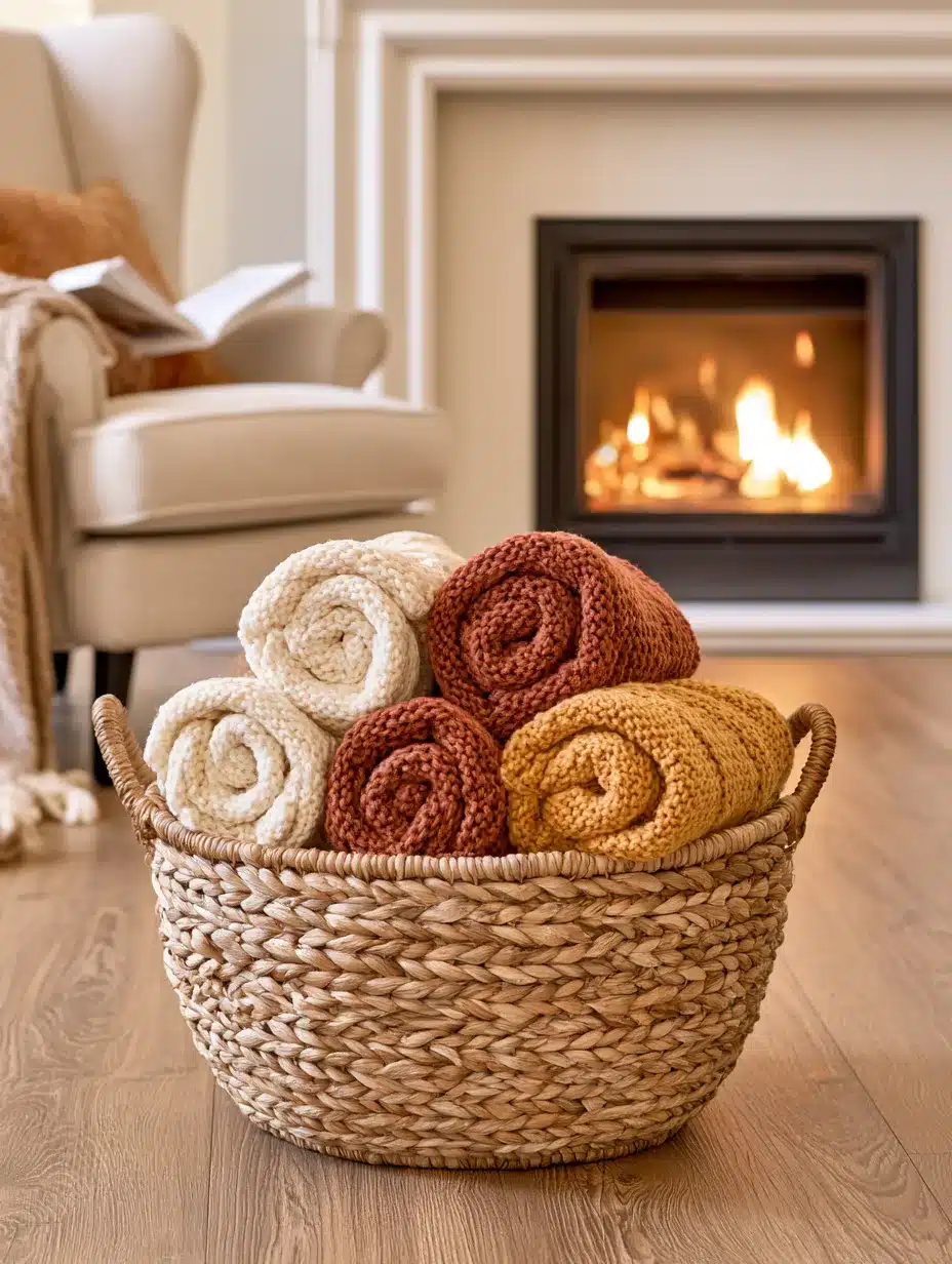 27 Charming Fall Basket Ideas for a Cozy Autumn Home