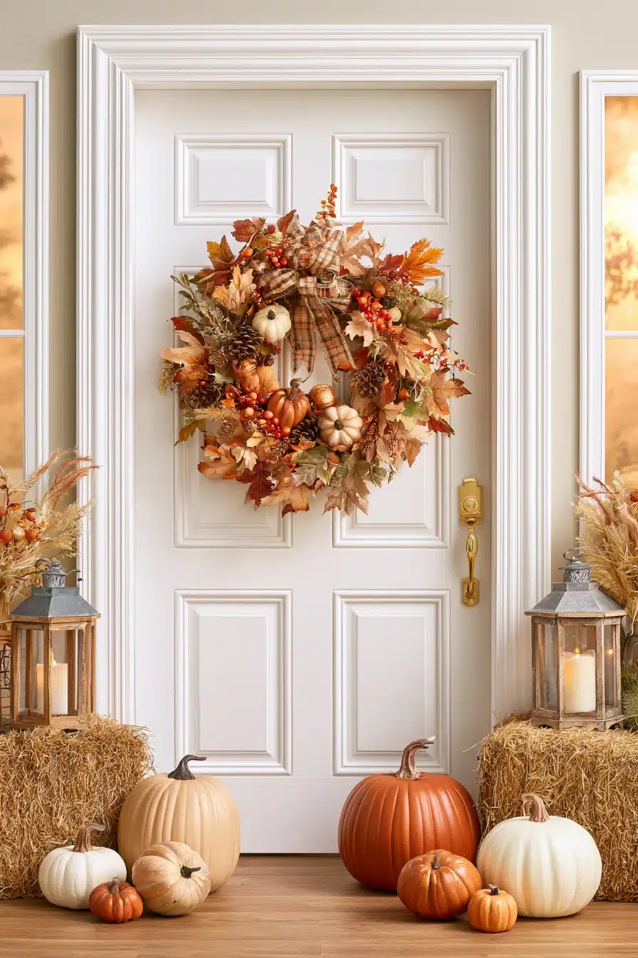 27 Easy DIY Fall Wreaths For A Welcoming Front Door
