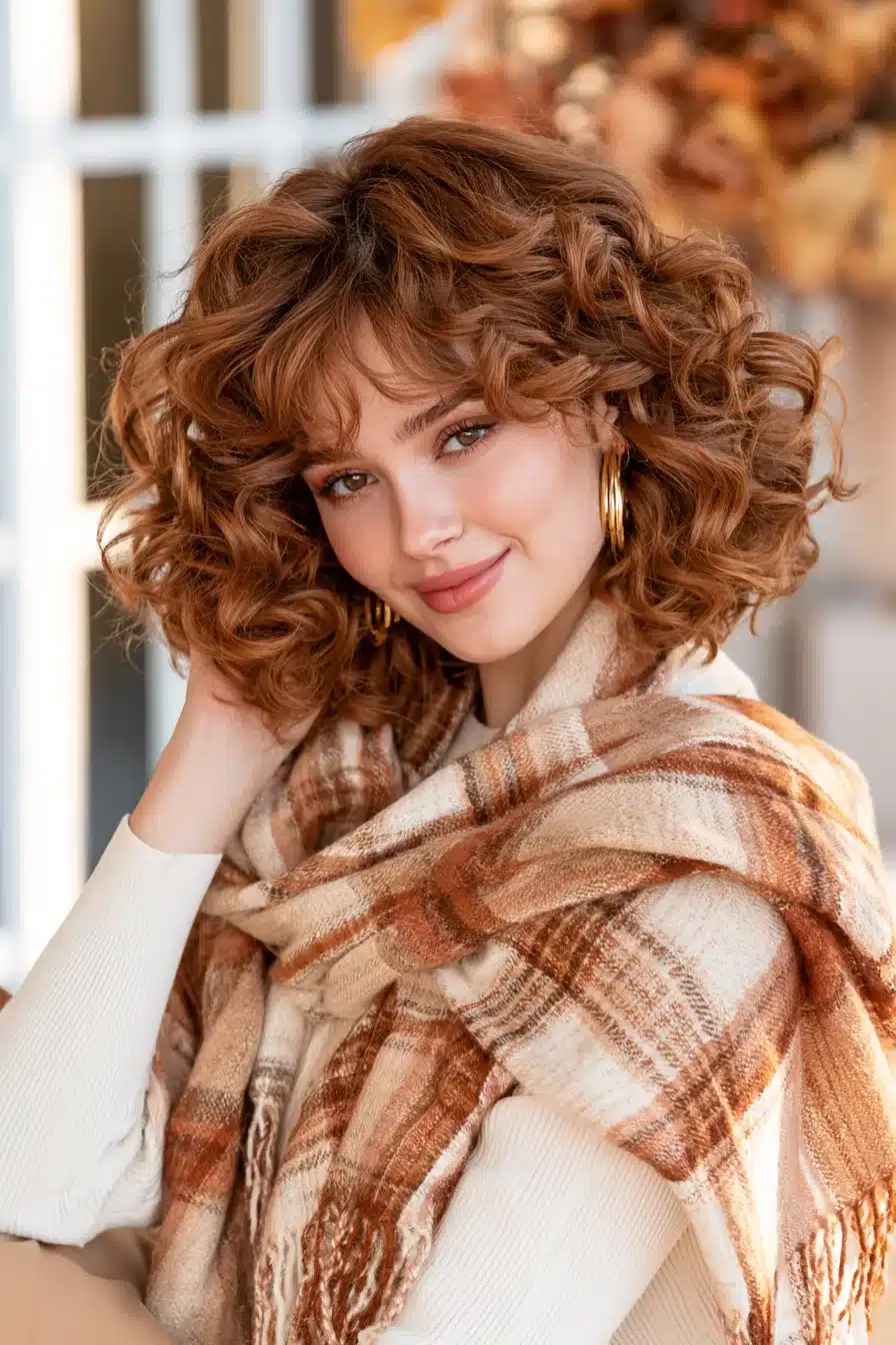 27 Gorgeous Autumn Curly Hairstyles for a Cozy Seasonal Look