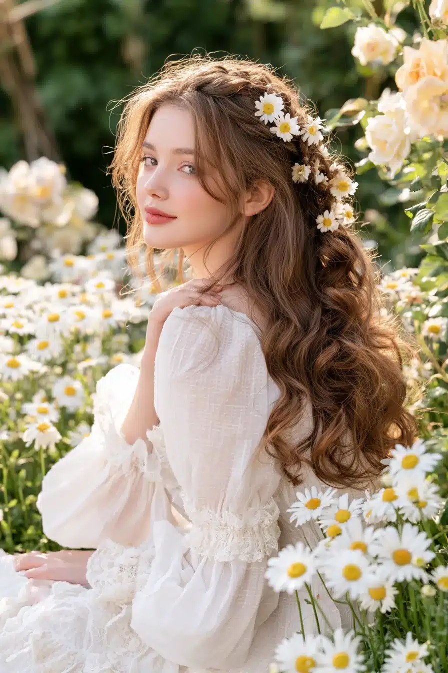 27 Dreamy Cottagecore Aesthetic Hairstyles for a Romantic Natural Look