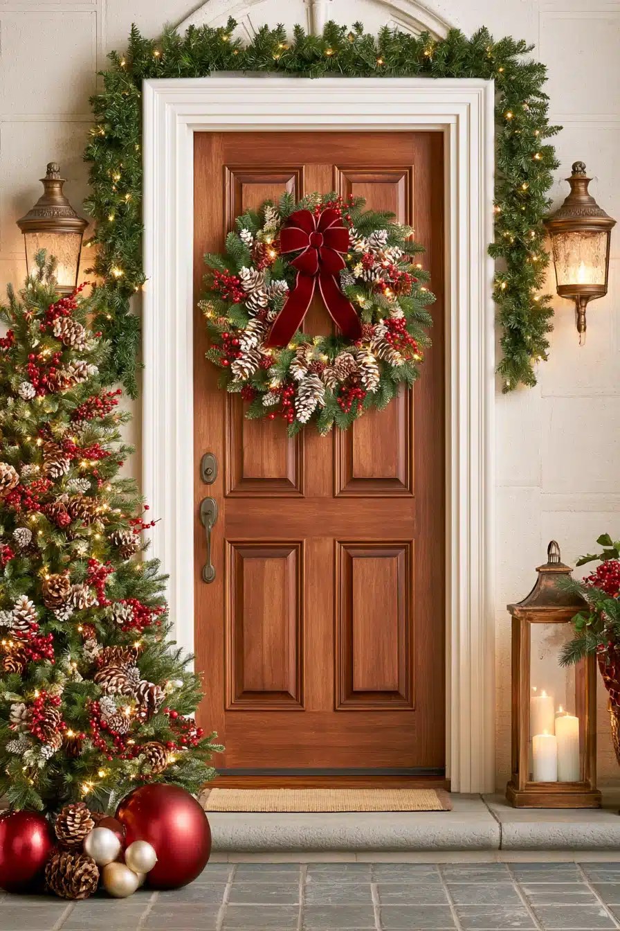 27 Magical Front Porch Christmas Decor Ideas For A Warm Festive Welcome