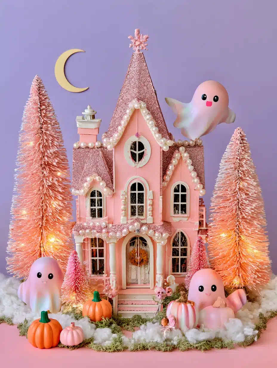 27 Enchanting Pink Halloween Decor Ideas For A Playfully Spooky Home