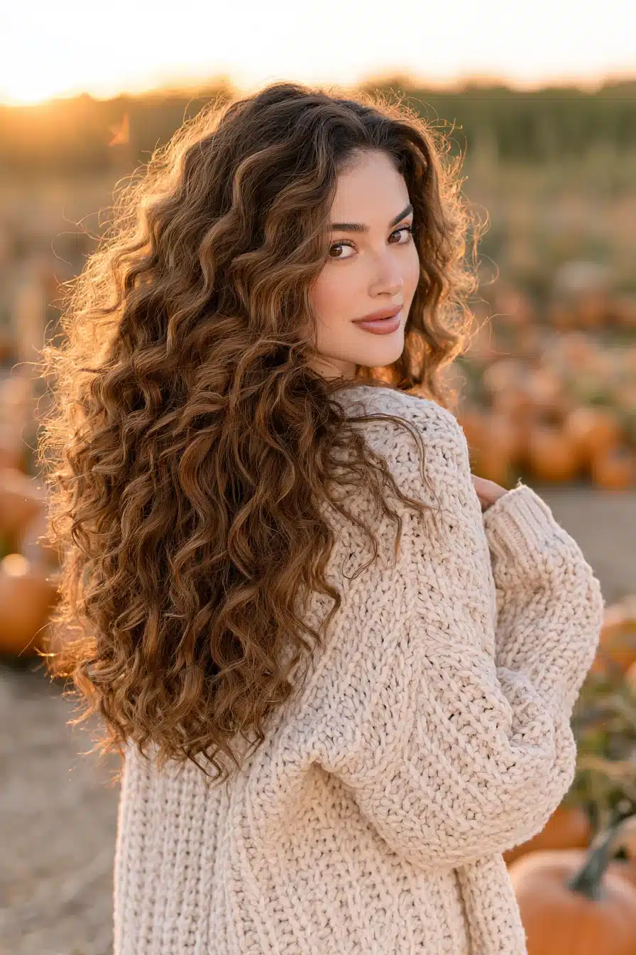 27 Gorgeous Autumn Curly Hairstyles for a Cozy Seasonal Look