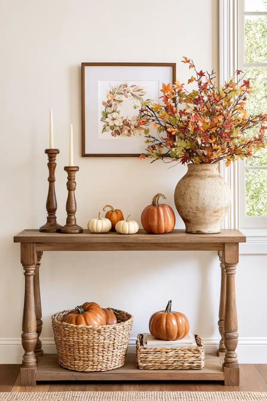 27 Cozy Fall Entryway Decor Ideas For A Warm Welcome
