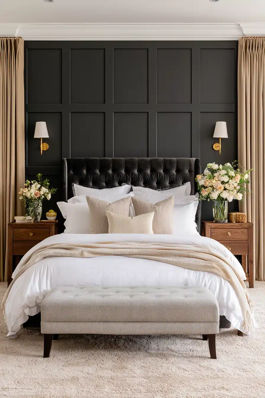 27 Stunning Black Accent Wall Bedroom Ideas For A Stylish Makeover