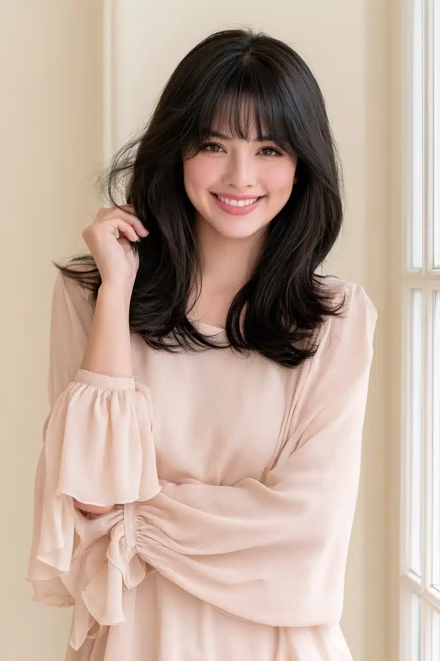 27 Gorgeous Layered Hair With Bangs Ideas For A Fresh New Look