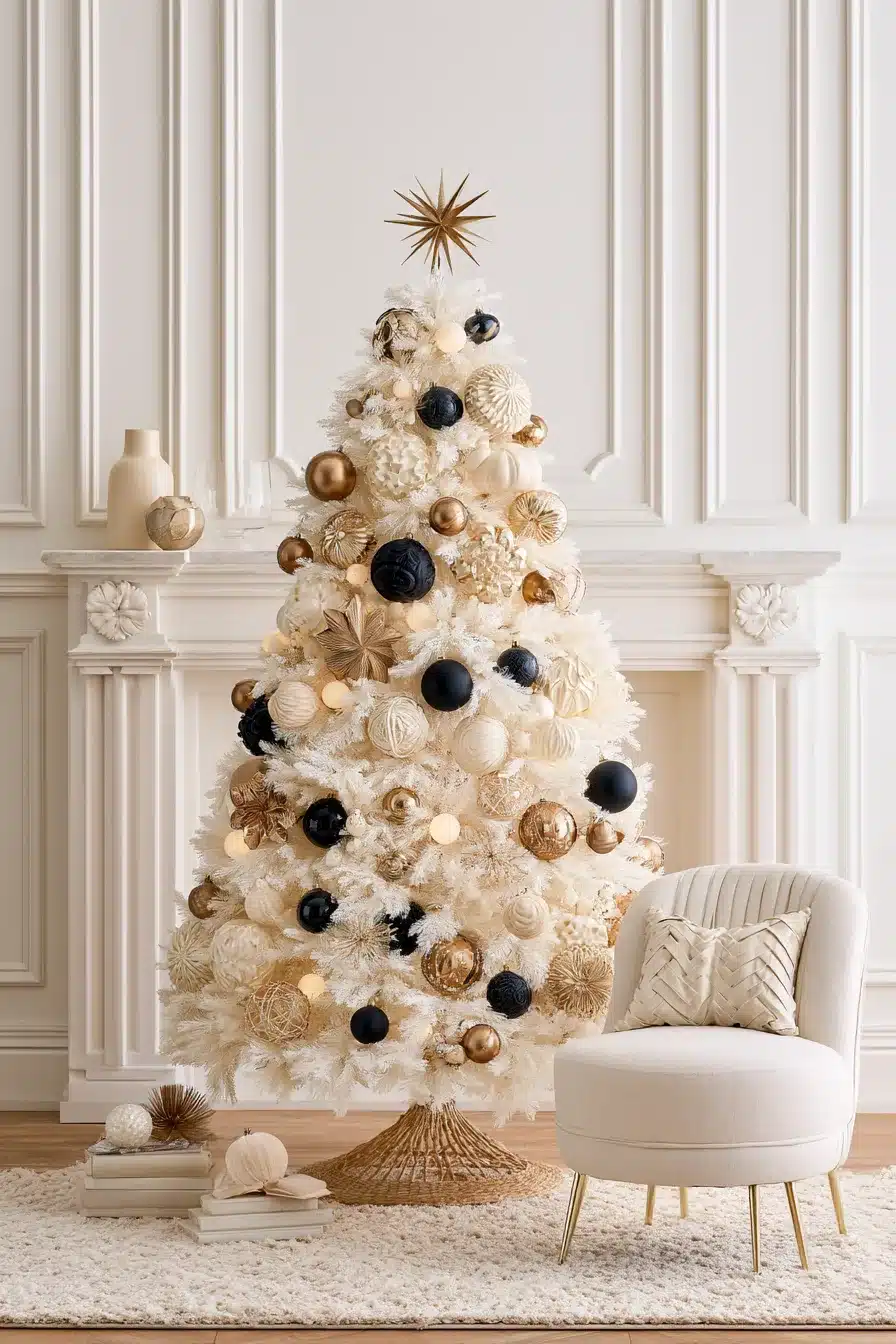 27 Magical White Christmas Tree Ideas For A Dreamy Holiday Home