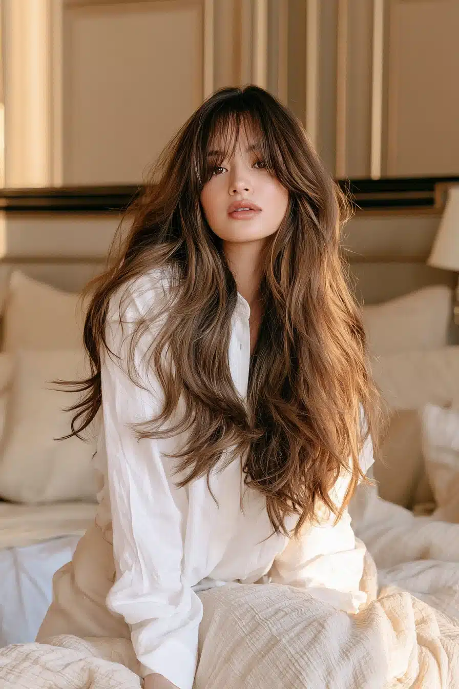 27 Gorgeous Layered Hair With Bangs Ideas For A Fresh New Look