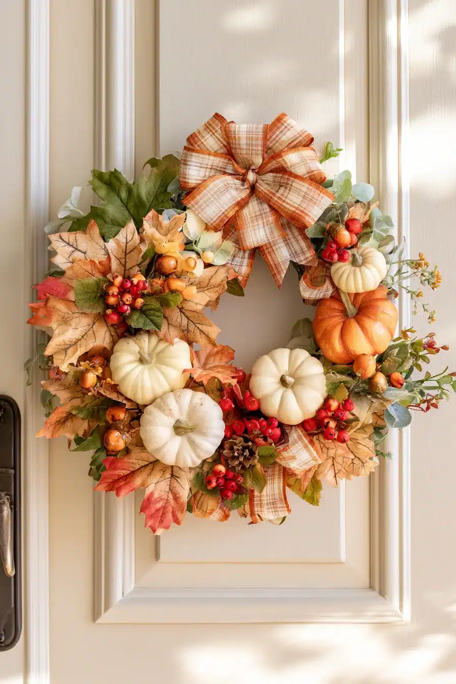 27 Easy DIY Fall Wreaths For A Welcoming Front Door