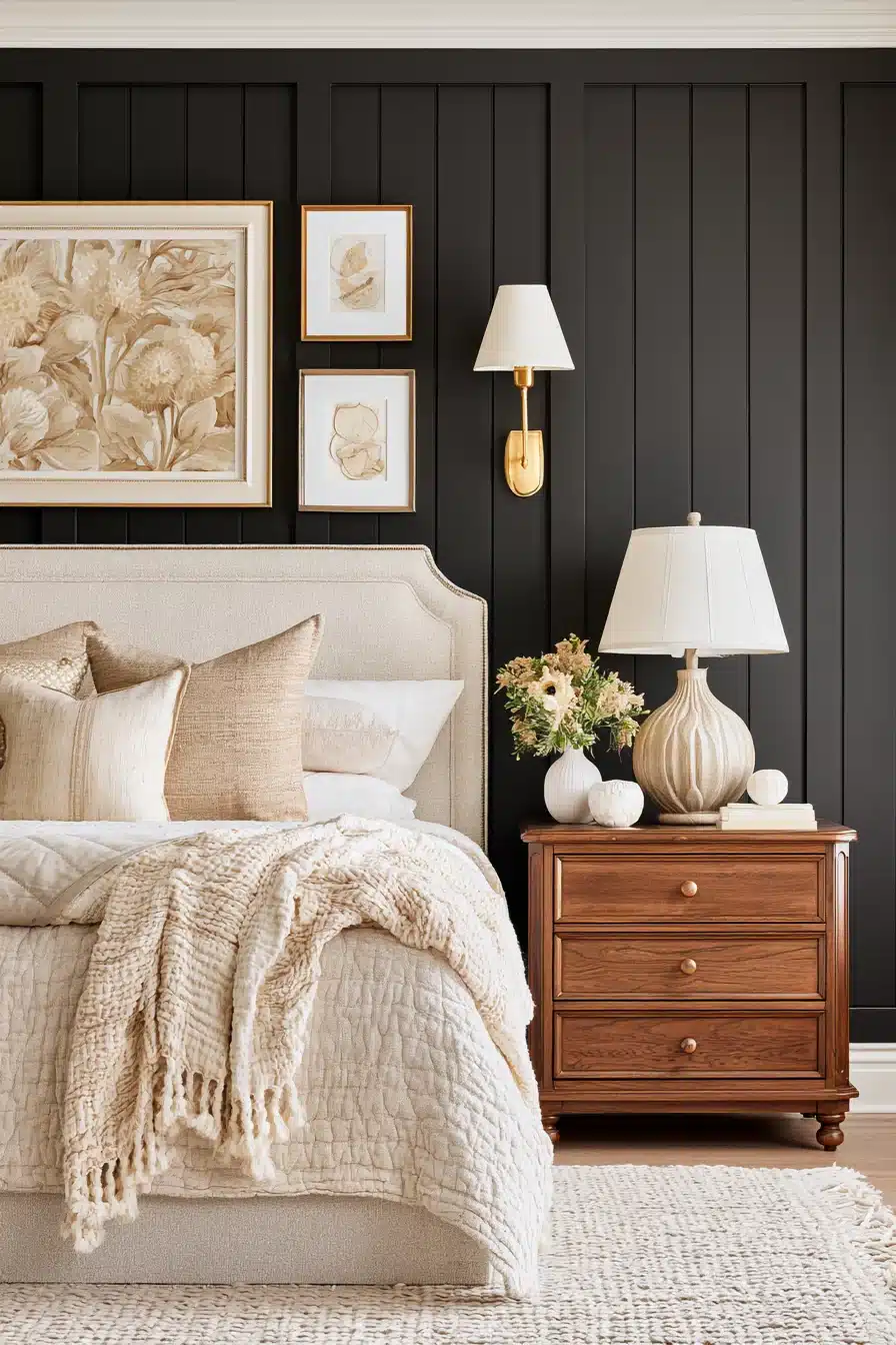 27 Stunning Black Accent Wall Bedroom Ideas For A Stylish Makeover