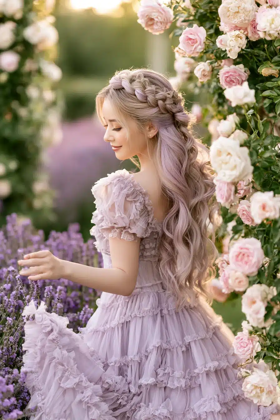 27 Dreamy Cottagecore Hairstyles for Long Hair With Romantic Charm