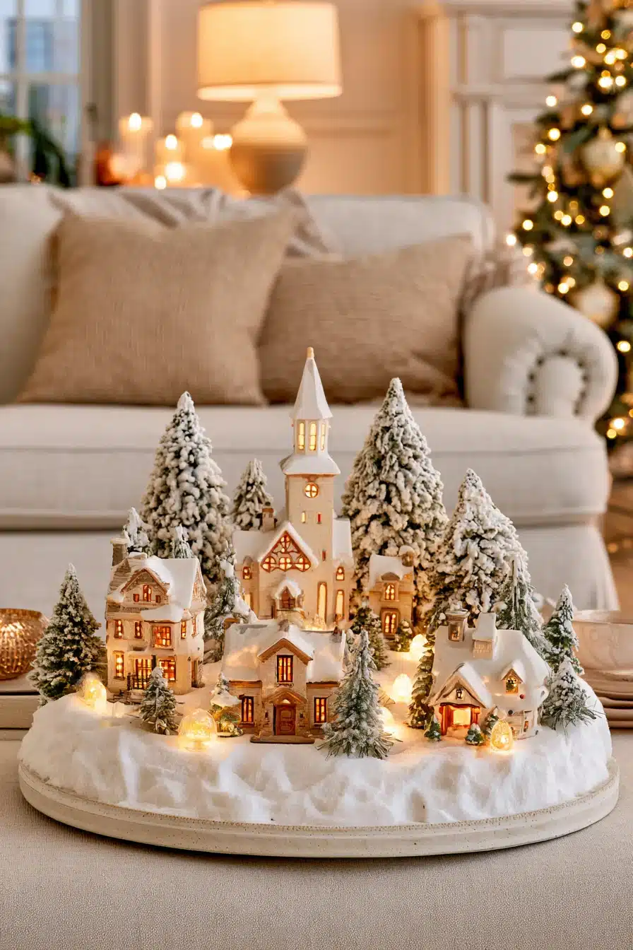 27 Cozy Christmas Coffee Table Decor Ideas To Make Your Living Room Shine