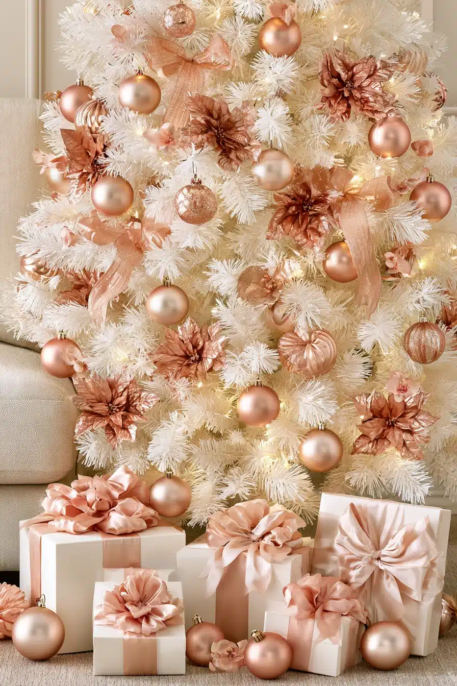 27 Magical White Christmas Tree Ideas For A Dreamy Holiday Home