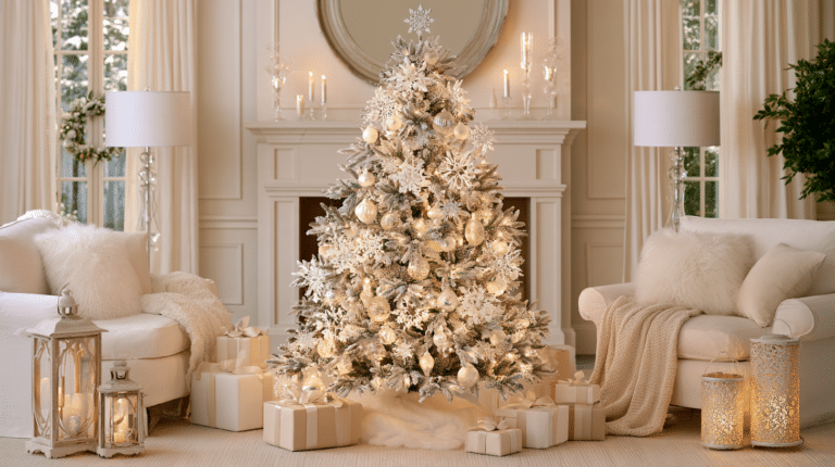 27 Magical White Christmas Tree Ideas For A Dreamy Holiday Home