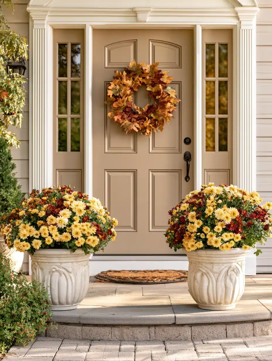 27 Beautiful Mums Front Porch Ideas for a Colorful Autumn Welcome