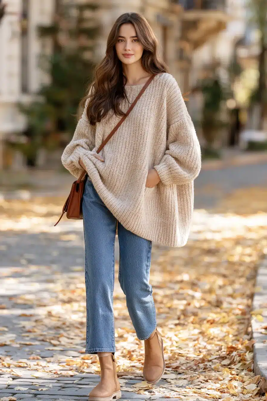 27 Cute Comfy Fall Outfits With Soft Knits and Cozy Layers