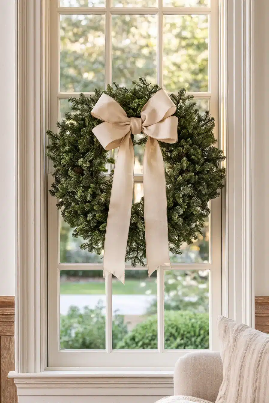 27 Beautiful Wreaths on Windows Ideas for a Cozy and Inviting Home