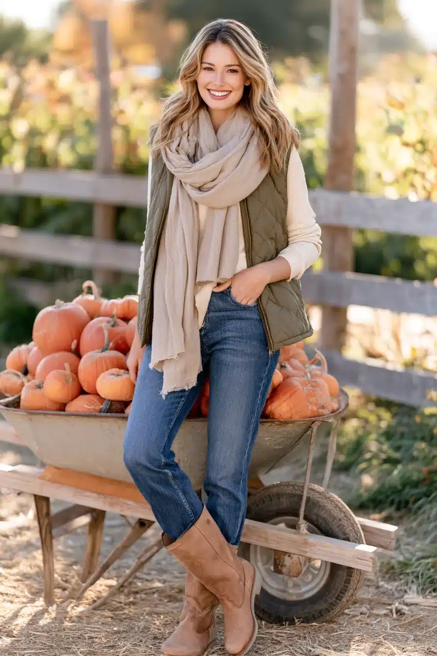 27 Cute Pumpkin Patch Outfit Ideas for a Cozy Autumn Adventure