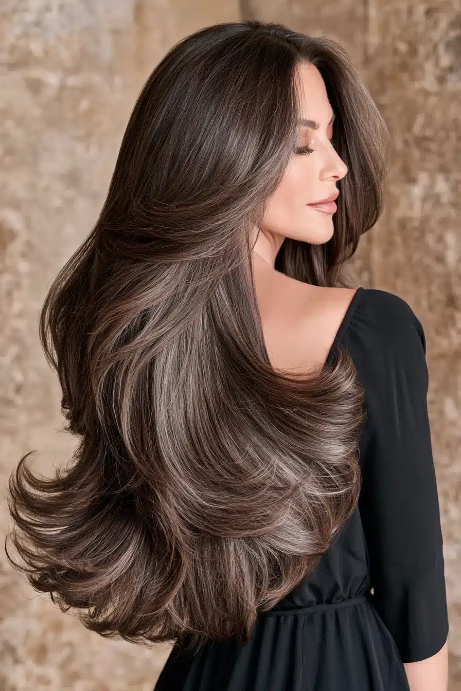 27 Beautiful Grey Blending Ideas for Dark Hair to Embrace Your Silver Strands