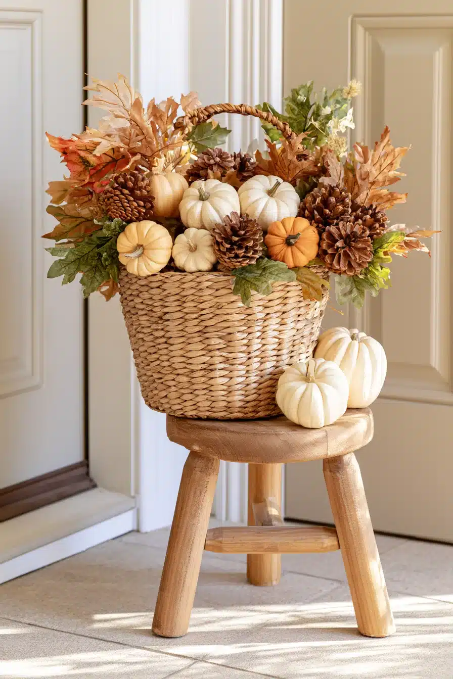 27 Cozy Small Porch Fall Decorating Ideas for a Warm Autumn Welcome