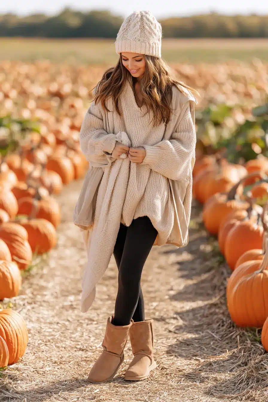 27 Cute Pumpkin Patch Outfit Ideas for a Cozy Autumn Adventure