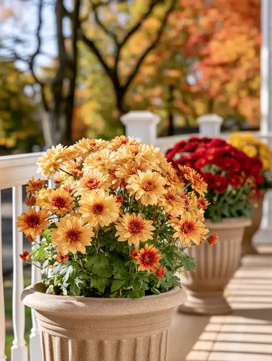 27 Beautiful Mums Front Porch Ideas for a Colorful Autumn Welcome
