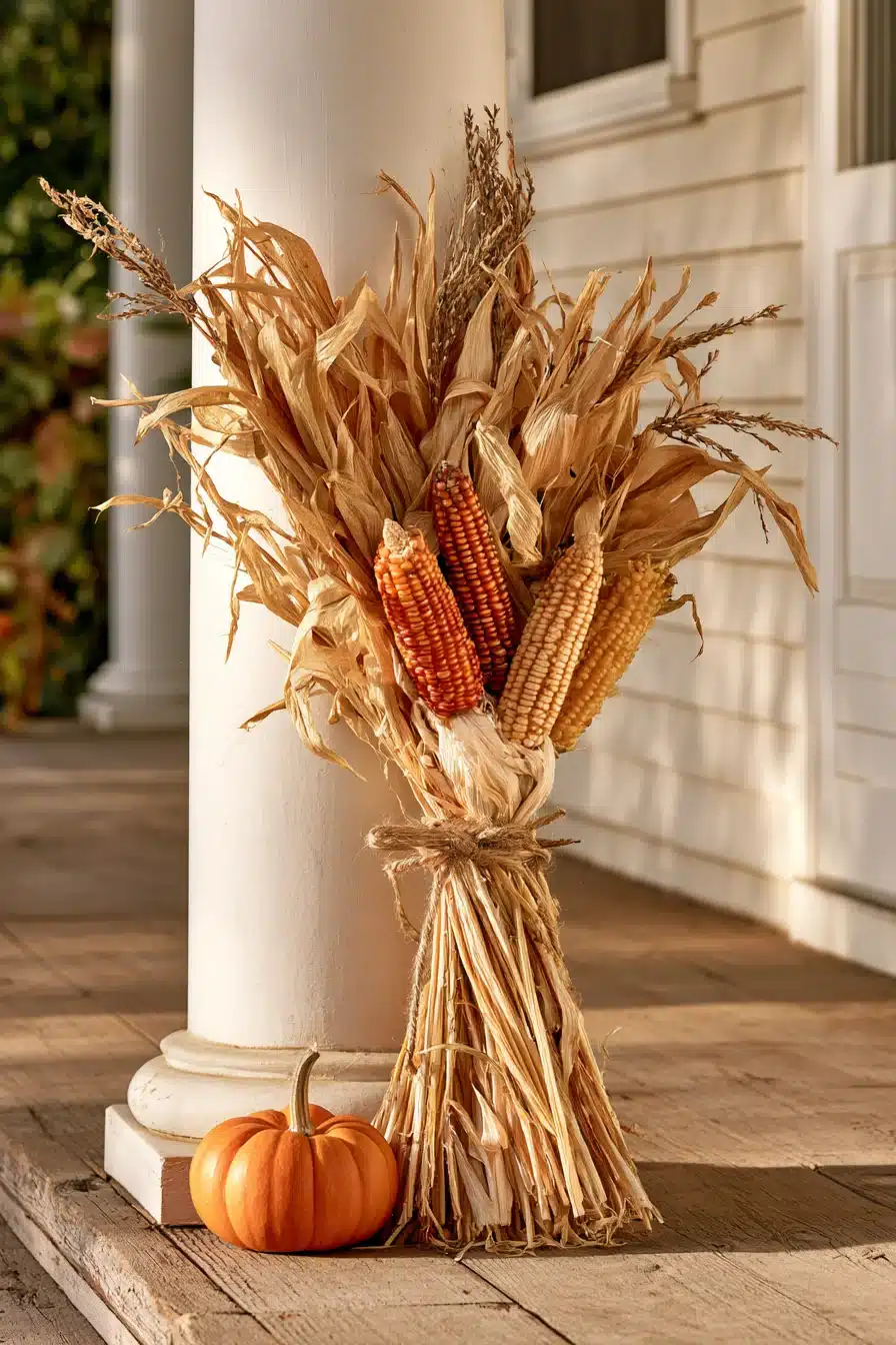 27 Cozy Small Porch Fall Decorating Ideas for a Warm Autumn Welcome