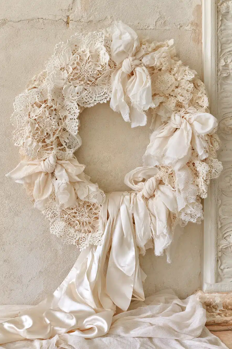 27 Charming Rag Wreaths to Add Cozy Color and Handmade Style to Your Door