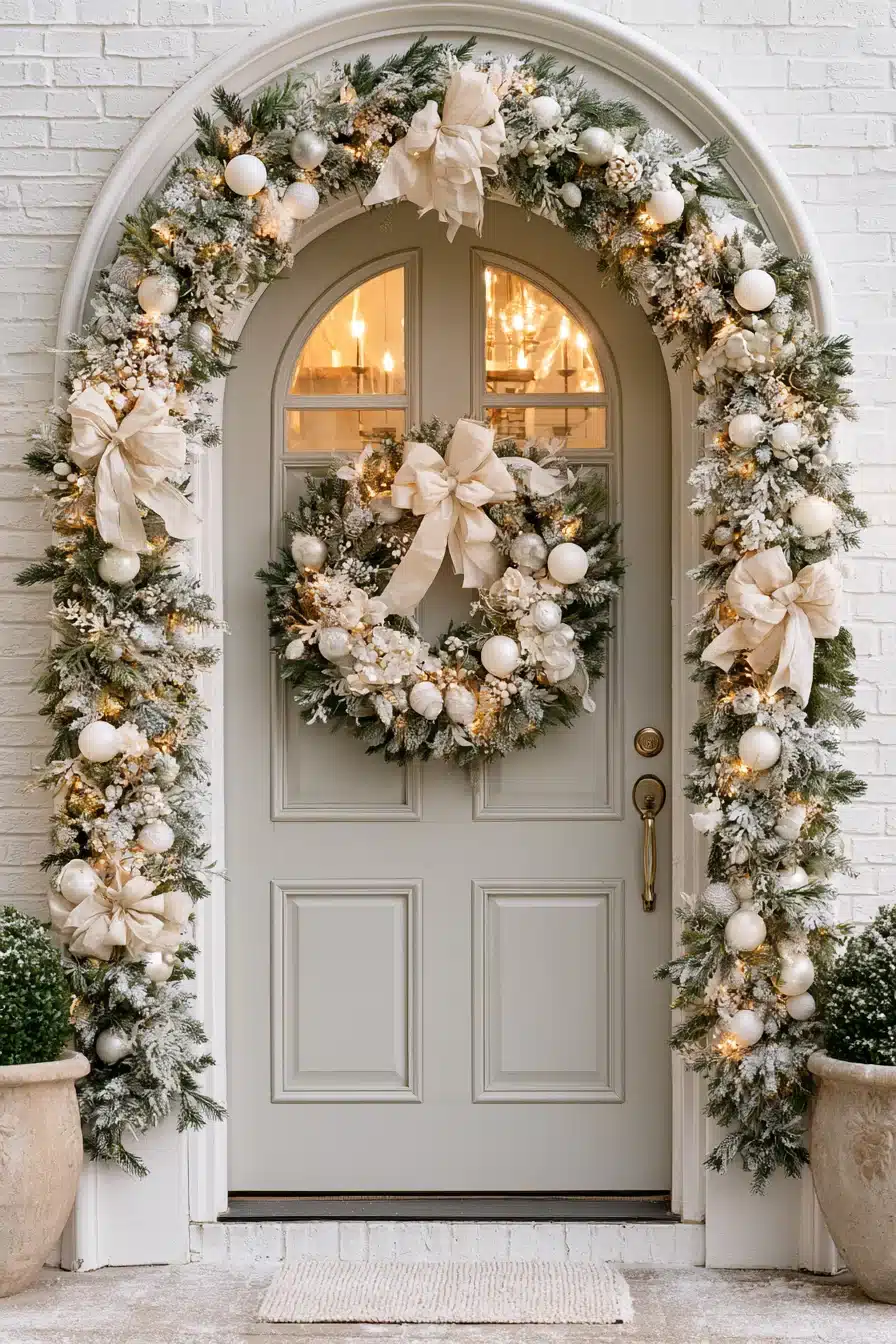 27 Beautiful Christmas Door Decorations for a Warm Holiday Welcome