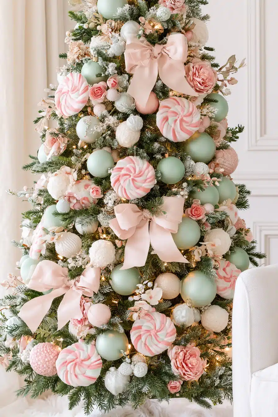 27 Whimsical Candyland Christmas Tree Ideas for a Sweet and Colorful Holiday