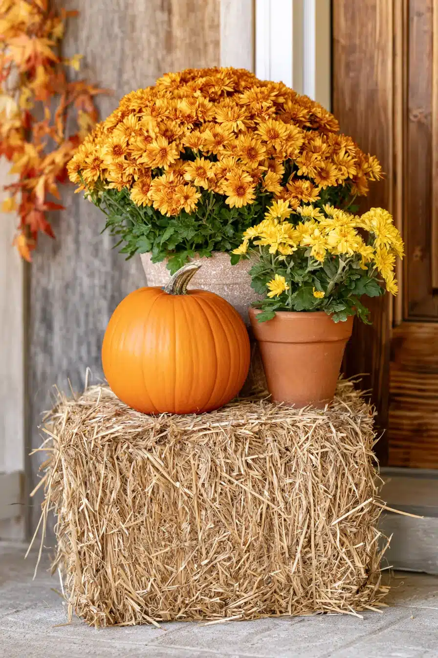 27 Cozy Small Porch Fall Decorating Ideas for a Warm Autumn Welcome