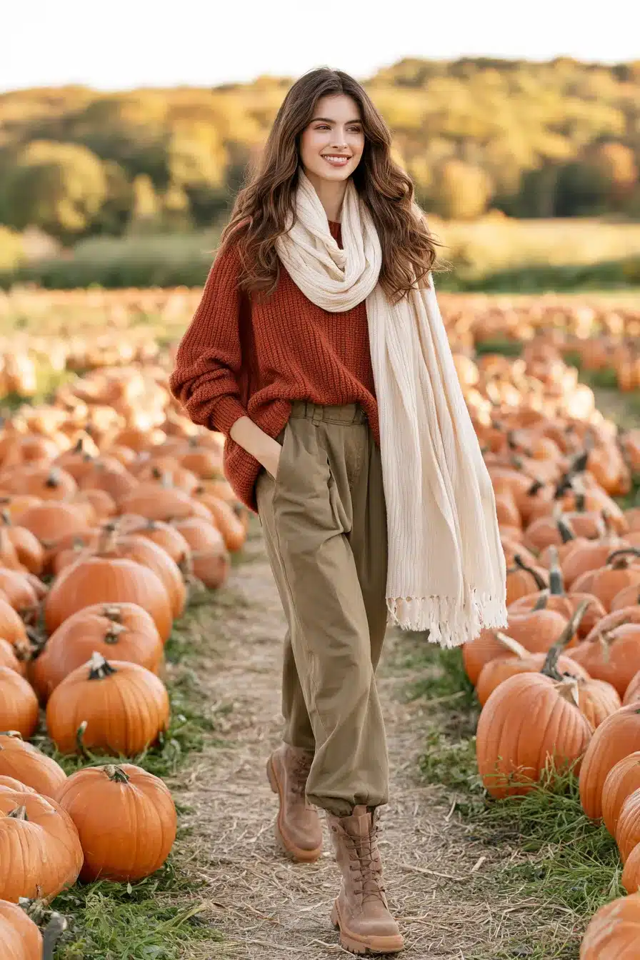 27 Cute Pumpkin Patch Outfit Ideas for a Cozy Autumn Adventure