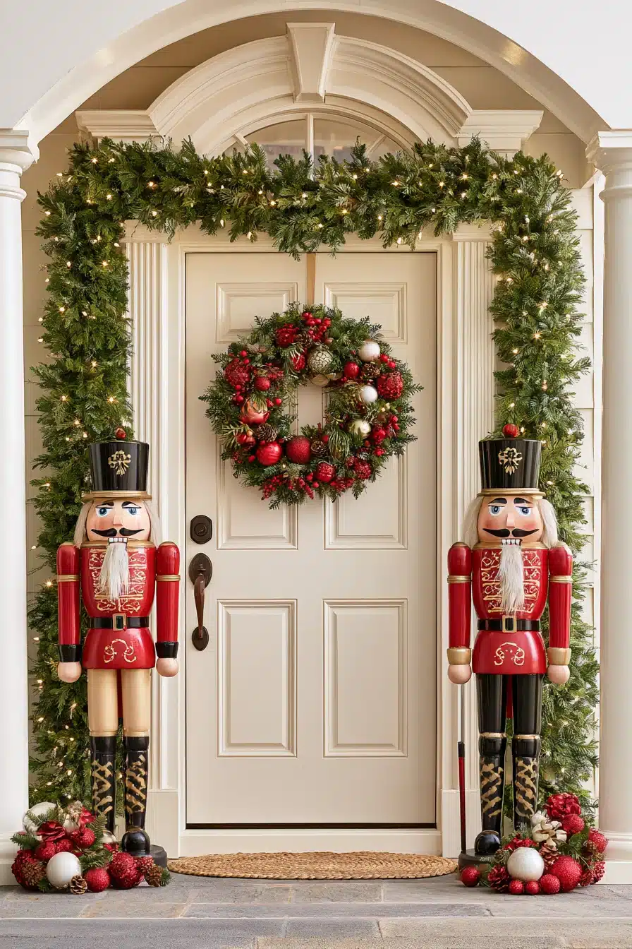 27 Beautiful Christmas Door Decorations for a Warm Holiday Welcome