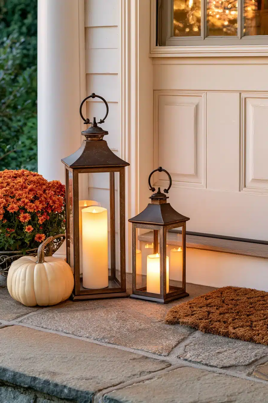 27 Cozy Small Porch Fall Decorating Ideas for a Warm Autumn Welcome