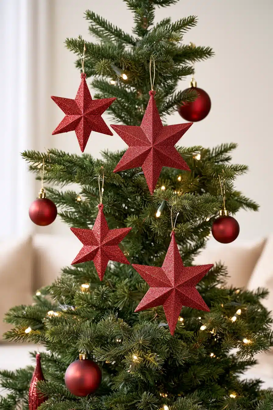 27 Elegant Burgundy Christmas Tree Ideas for a Warm and Festive Home