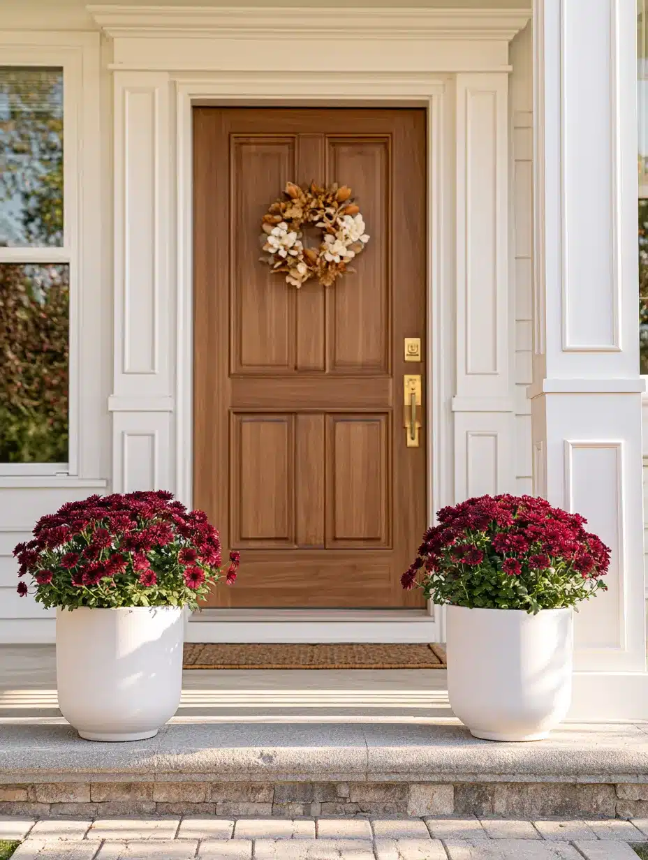 27 Beautiful Mums Front Porch Ideas for a Colorful Autumn Welcome