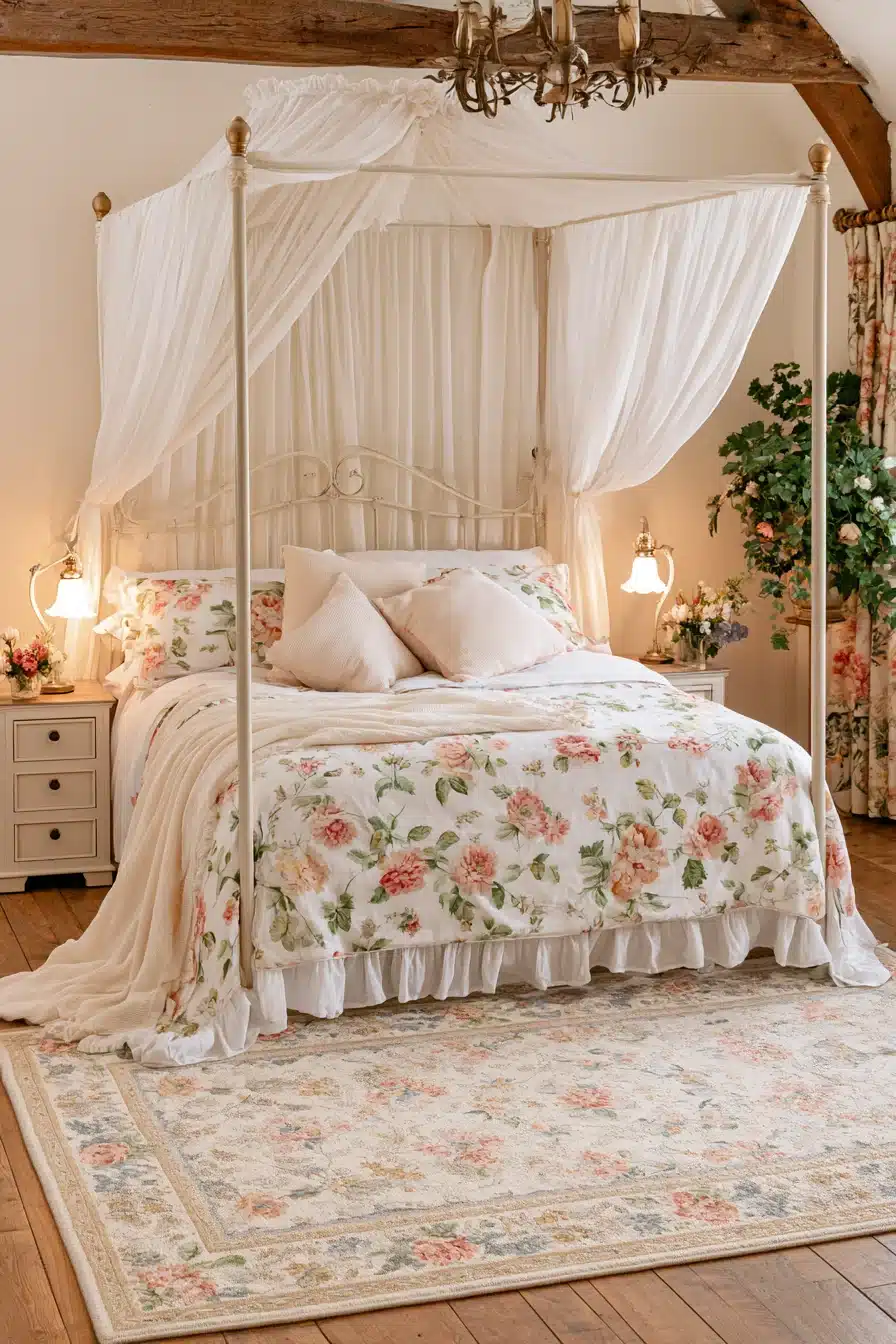 27 Charming Vintage Cottagecore Bedroom Ideas for a Cozy Retreat