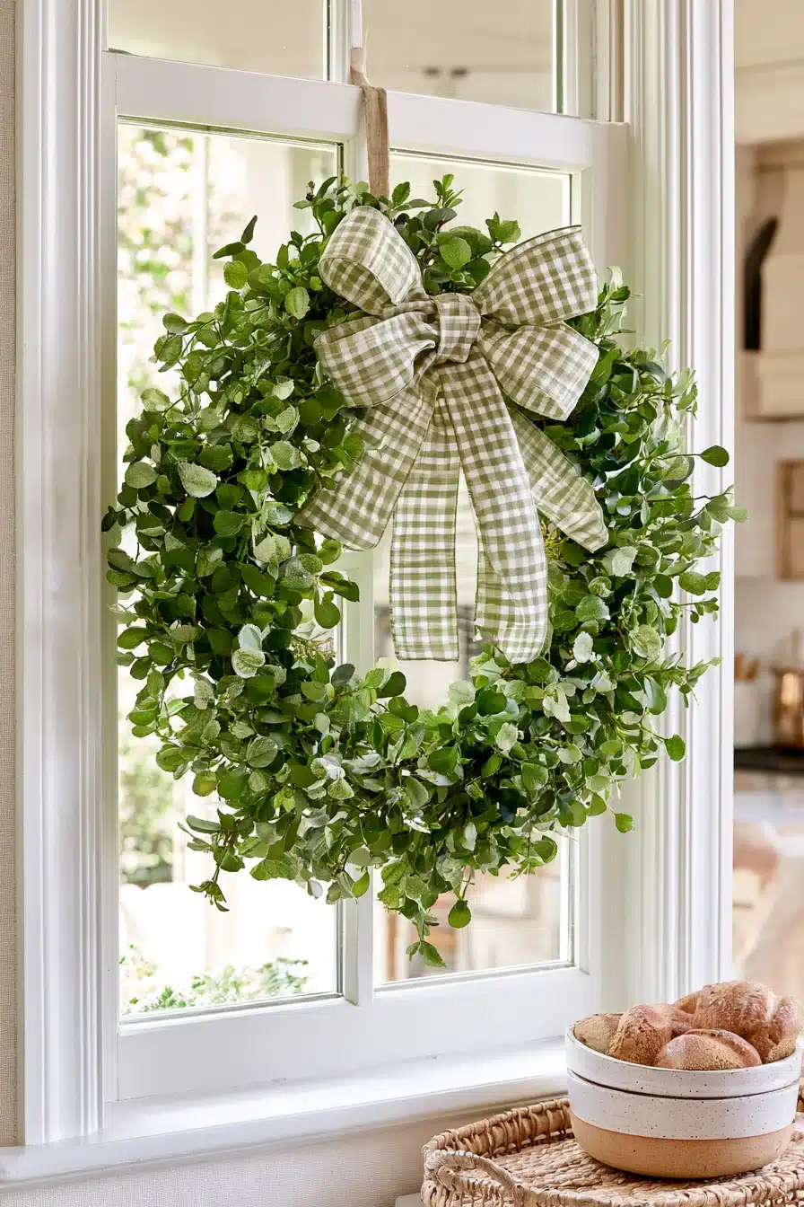 27 Beautiful Wreaths on Windows Ideas for a Cozy and Inviting Home